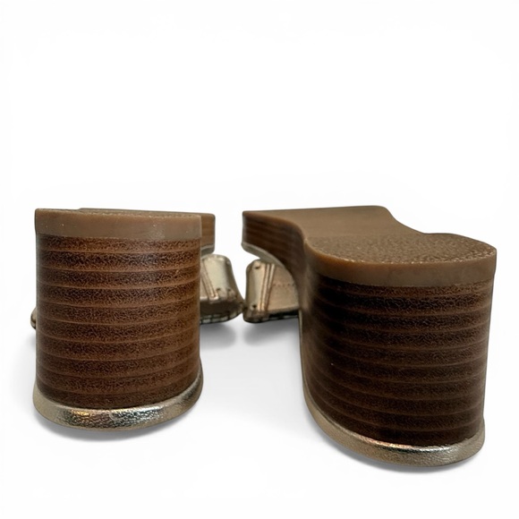 Jack Rogers Jacks Silver Metallic Comfy Mid Wedge Thong Platform Sandals Size 9M - Picture 7 of 14